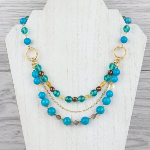 blue riverstone necklace