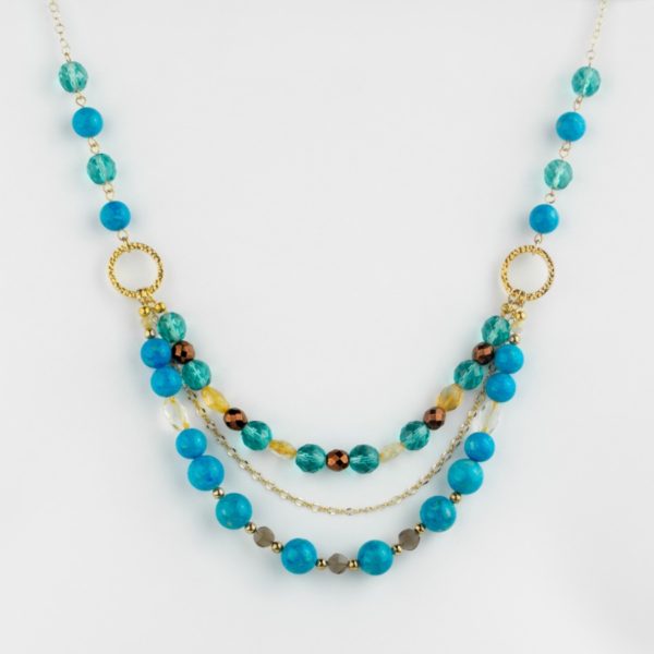 blue riverstone necklace