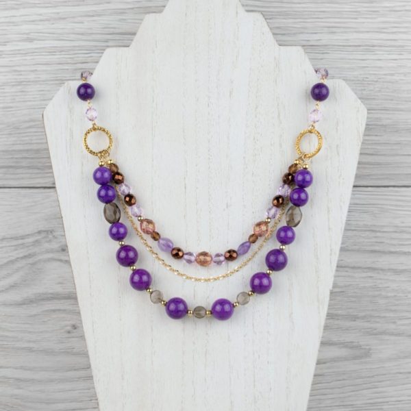 purple mountain jade necklace