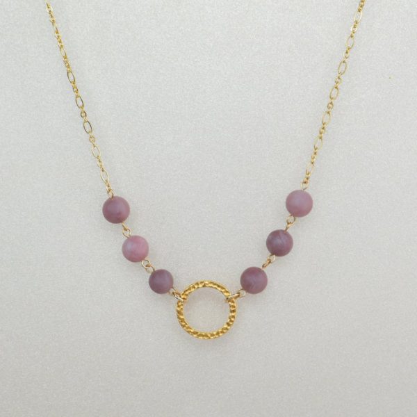 Golden Petite Purple Aventurine Necklace 1