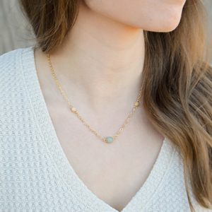 Layered Lovelies 16″ Gold Aventurine Necklace