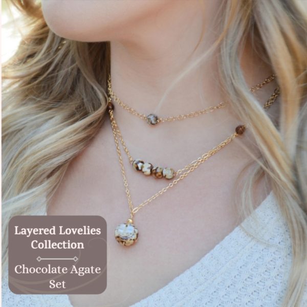 Layered Lovelies Chocolate Agate Complete Set 1