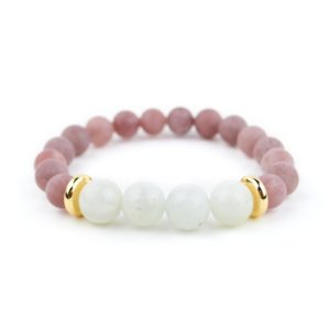 Purple Aventurine and Moonstone Bracelet