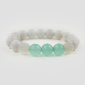 Malaysian Jade and Teal Quartzite Bracelet