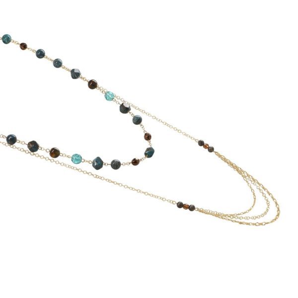 long blue jasper necklace