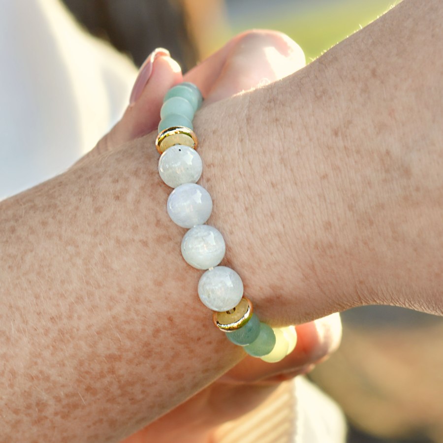 Green Aventurine Double Layered Healing Crystal Bracelet | For Abundance,  Prosperity, and Happiness – Seetara