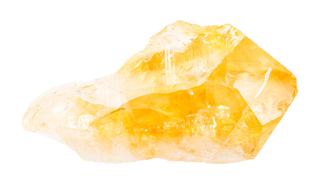 one citrine crystal point