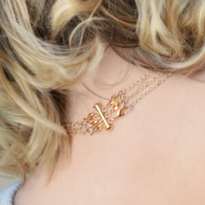 Layered Necklace Clasp, Gold