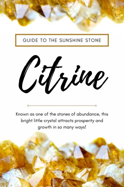 the meaning of citrine pinterest banner