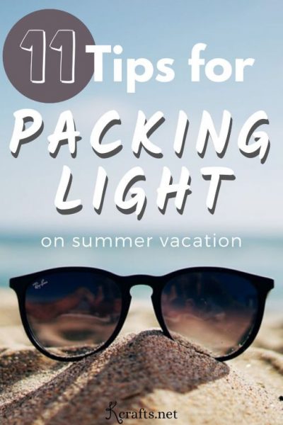 summer vacation packing light tips
